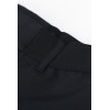 Custom Black Stretch Casual Pants With Zippered Pockets, Breathable and Comfortable