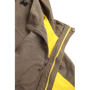 Custom Windproof Mountain Climbing Coat, Waterproof, Elastic Cuffs, Detachable Hat