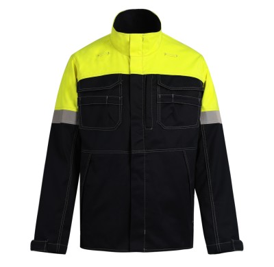 Uniouter Flame Retardant Jacket, Yellow Coats with Black Bottom, OEM Support