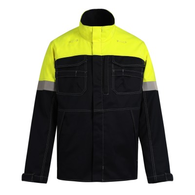 Uniouter Flame Retardant Jacket, Yellow Coats with Black Bottom, OEM Support