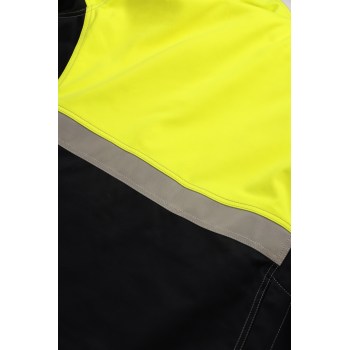 Custom Flame Retardant Jacket, Yellow Coats with Black Bottom, OEM Support