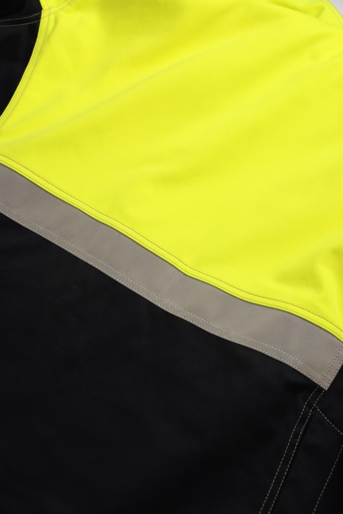 Uniouter Flame Retardant Jacket, Yellow Coats with Black Bottom, OEM Support