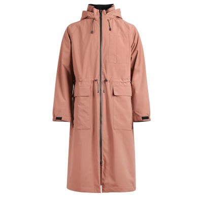 Uniouter Windproof Parka, For Daily Commuting, Waterproof Zipper, Adjustable Hat
