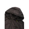Custom Black Rainproof Parka, Elastic Cuffs, Hidden Pockets, Double Zippers