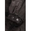 Custom Black Rainproof Parka, Elastic Cuffs, Hidden Pockets, Double Zippers