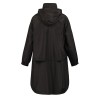 Custom Black Rainproof Parka, Elastic Cuffs, Hidden Pockets, Double Zippers