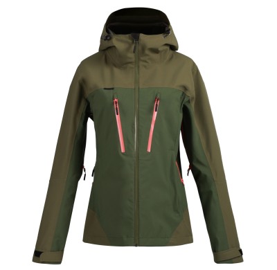 Uniouter Women's Slim-fit Hiking Jacket, Waterproof and Windproof, Adjustable Hat