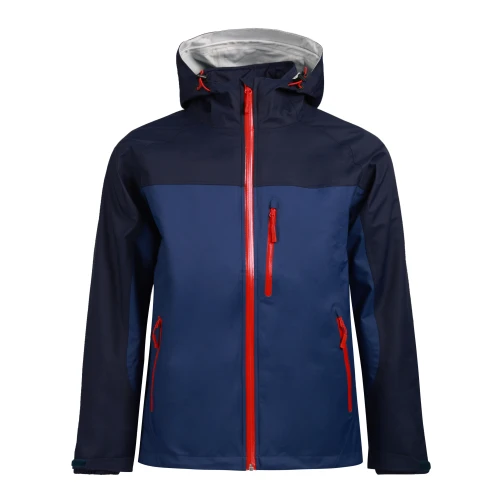 Custom Hiking Rainproof Jacket, Adjustable Hat, Waterproof Zipper, Supports OEM