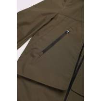 Custom Waterproof Hiking Parka, Adjustable Hat, Waterproof Pockets, Supports Wholesale