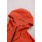 Uniouter Waterproof Hiking Parka, Adjustable Hat, Waterproof Pockets, Orange
