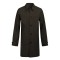 Uniouter Lightweight Black Trench Coat, Shirt Style, Single-Breasted, Adjustable Cuffs