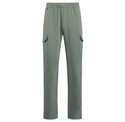 Uniouter Breathable Outdoor Pants With Elastic Waist, Adjustable Cuffs, and Multiple Pockets.