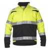 Custom Hi Vis Antistatic FR Bomber Jacket, Yellow Coats with Black Bottom