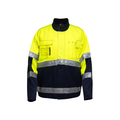 Uniouter High Visibility Reflective Jacket,  Yellow Coats with Black Bottom