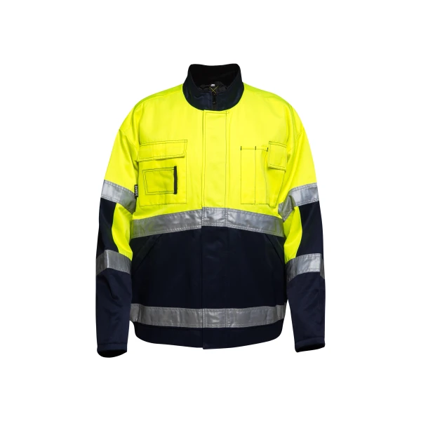 Uniouter High Visibility Reflective Jacket,  Yellow Coats with Black Bottom