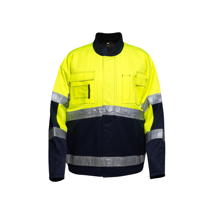 Uniouter High Visibility Reflective Jacket,  Yellow Coats with Black Bottom