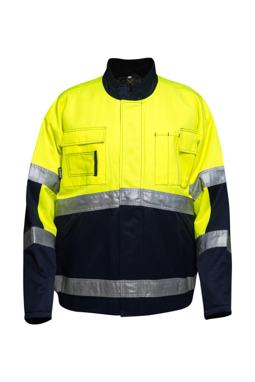 Uniouter High Visibility Reflective Jacket,  Yellow Coats with Black Bottom