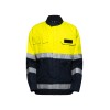 Custom Waterproof Workwear, High Vis Rain Jacket, Waterproof Class 3, Yellow-Black