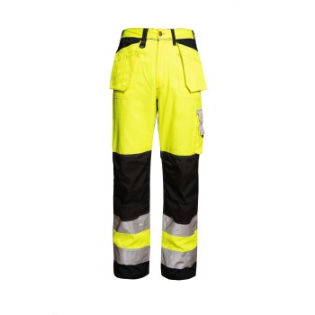 Custom Flame Retardant Pants, Wholesale and OEM Support, Yellow-Black