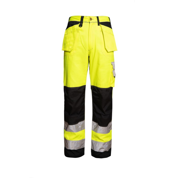 Uniouter Flame Retardant Pants, Wholesale and OEM Support, Yellow-Black
