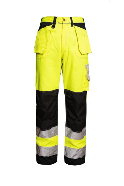 Custom Flame Retardant Pants, Wholesale and OEM Support, Yellow-Black