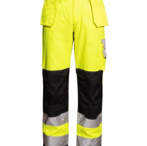 Custom Flame Retardant Pants, Wholesale and OEM Support, Yellow-Black