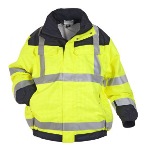 Uniouter High Visibility Reflective Jackets, Hi Vis Yellow Coats, Work Construction Coats for Cold Weather