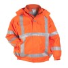 Custom Flame Retardant Jacket, Hood, Waterproof 3 Class, Orange