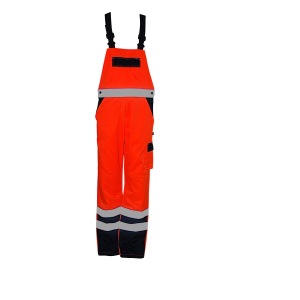 Uniouter High Visibility Bib Overalls, Orange-black, Wholesale and OEM support