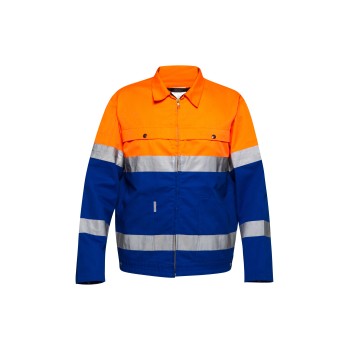 Custom Anti-static Jacket, High Vis Rain Coats, Waterproof Class 3, Lapel