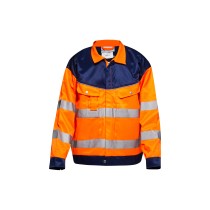 Custom High Visibility Reflective Jacket, Lapel