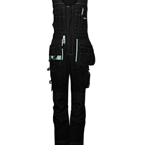 Uniouter Durable Denim Overalls With Suspenders, Wide Shoulder Straps