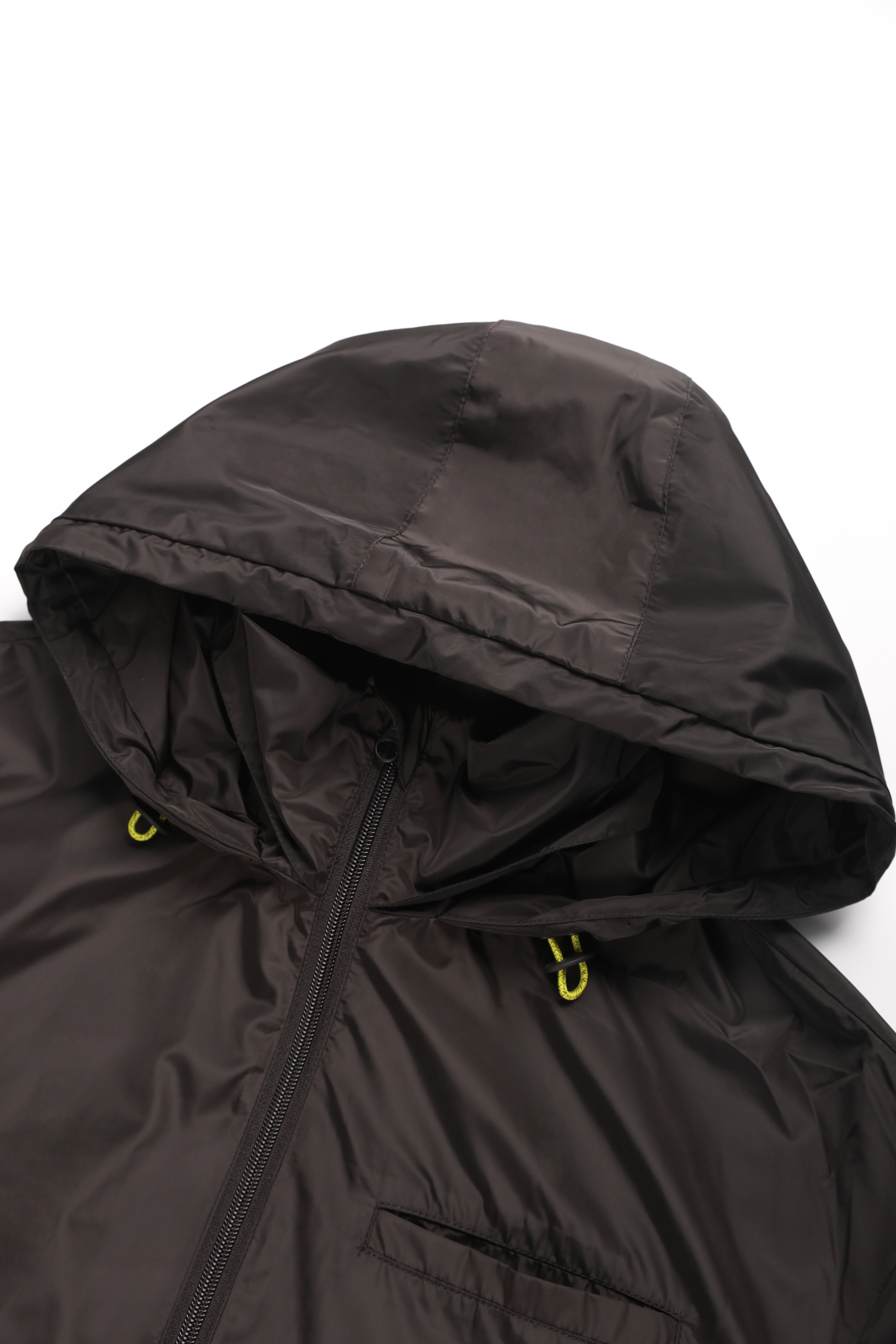 Black Windproof Coat