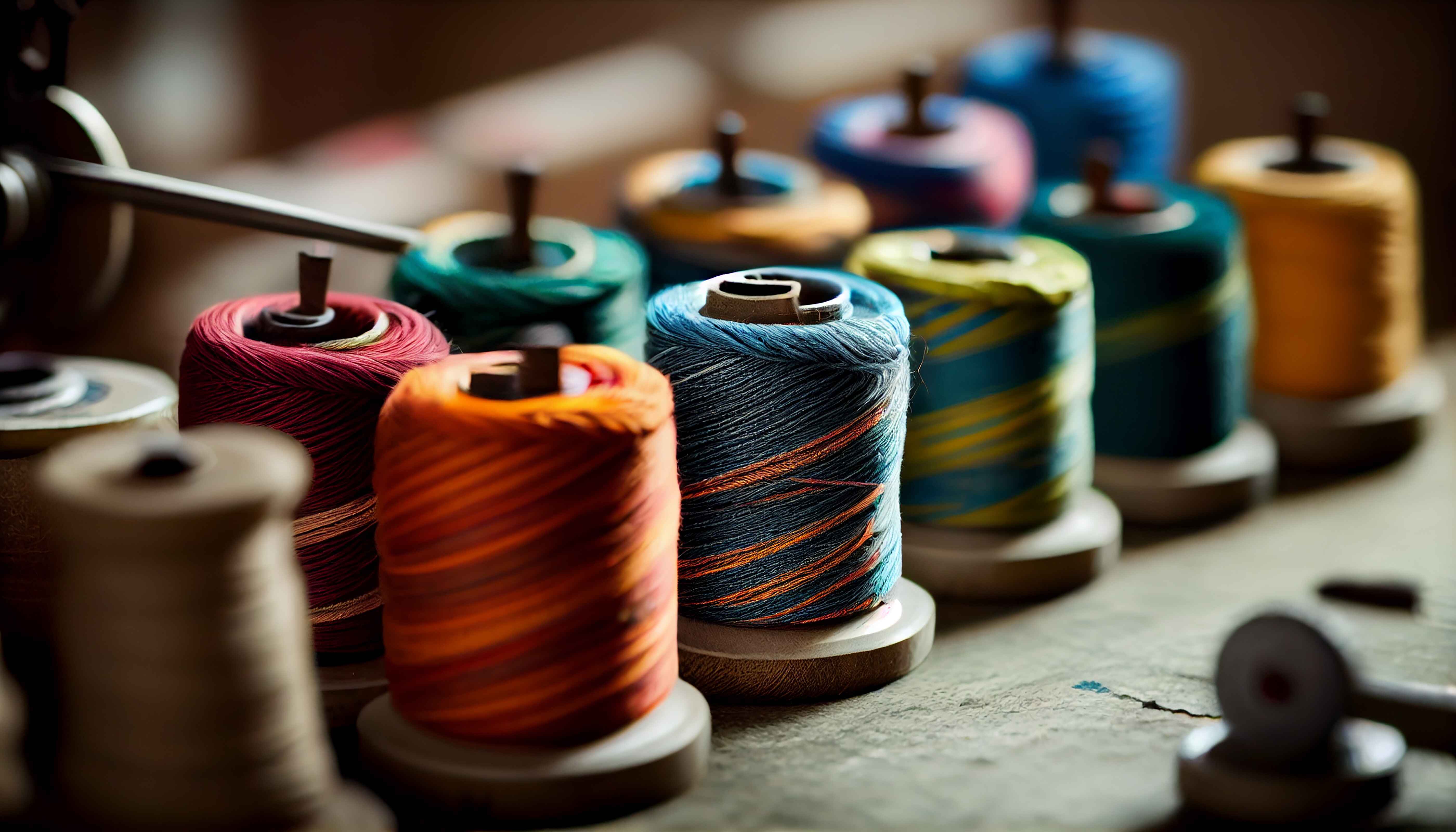 Modern garment factory production floor