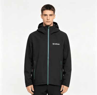 Custom Waterproof Hardshell Jacket with Hood – Breathable, Windproof, Multi-Pocket Design