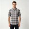 Custom Grey Check Shirt - Lightweight Breathable Button-Down Casual Shirt