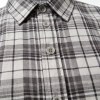 Custom Grey Check Shirt - Lightweight Breathable Button-Down Casual Shirt
