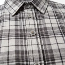 Custom Grey Check Shirt - Lightweight Breathable Button-Down Casual Shirt
