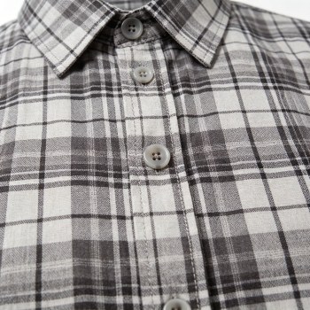 Custom Grey Check Shirt - Lightweight Breathable Button-Down Casual Shirt