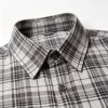 Custom Grey Check Shirt - Lightweight Breathable Button-Down Casual Shirt
