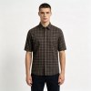Custom Brown Check Shirt - Lightweight Breathable Button-Down Casual Shirt