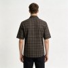 Custom Brown Check Shirt - Lightweight Breathable Button-Down Casual Shirt