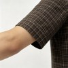 Custom Brown Check Shirt - Lightweight Breathable Button-Down Casual Shirt