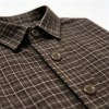 Custom Brown Check Shirt - Lightweight Breathable Button-Down Casual Shirt