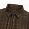 Custom Brown Windowpane Check Shirt - Lightweight Breathable Short-Sleeve Button-Down Commuter Shirt