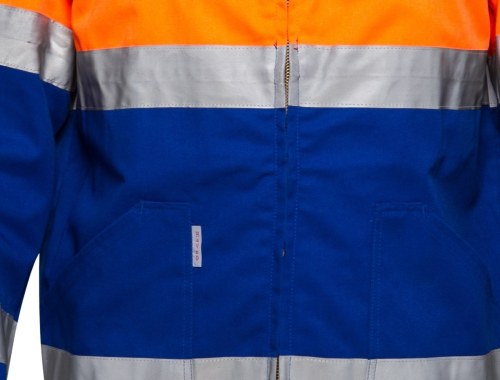 Custom Anti-static Jacket, High Vis Rain Coats, Waterproof Class 3, Lapel