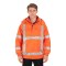 Custom FR Hooded Jacket, Class 3 Waterproof for Industrial Use, OEM