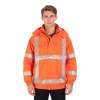 Custom Flame Retardant Jacket, Hood, Waterproof 3 Class, Orange