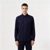 Custom Navy Work Shirt - Long Sleeve Breathable Button-Down Commuter Shirt