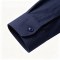 Custom Navy Work Shirt - Long Sleeve Breathable Button-Down Commuter Shirt